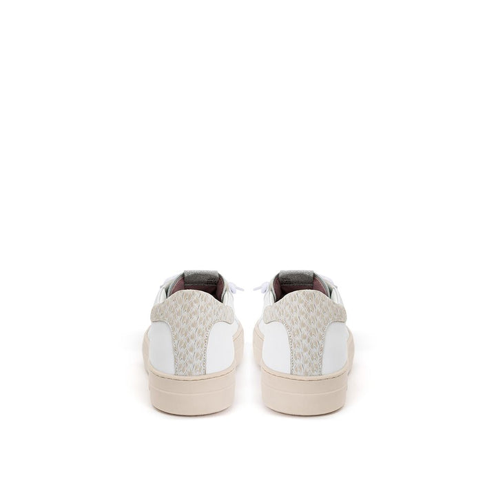P448 White Leather Low Top Sneakers