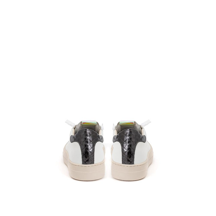 P448 White Leather Athletic Sneakers