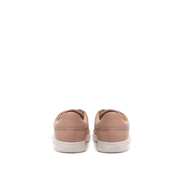 Bally Pink Leather Low Top Sneakers
