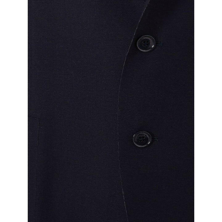 Lardini Blue Cotton Blazer