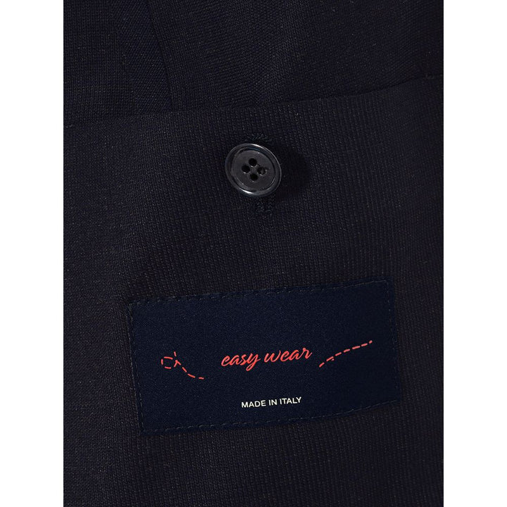 Lardini Blue Cotton Blazer