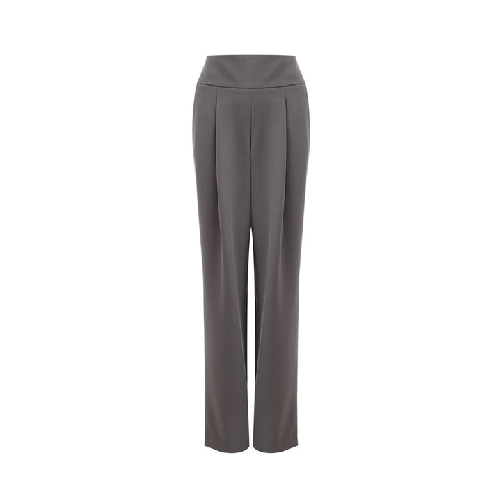 Lardini Gray Wool Casual Pants