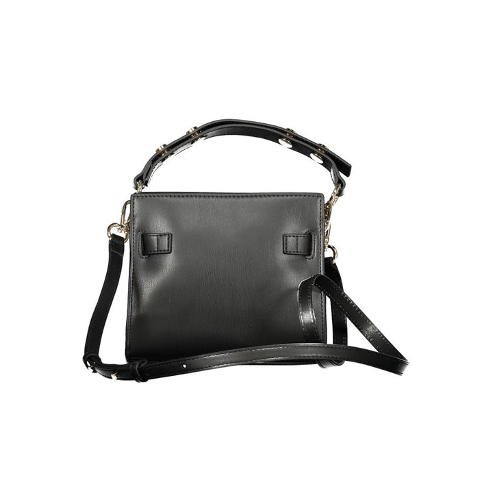 Black Polyethylene Women Handbag