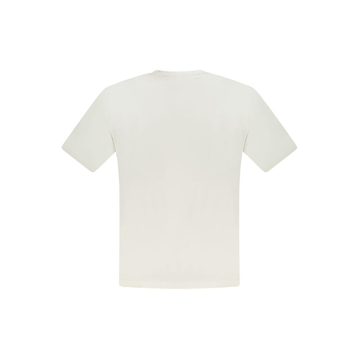 White Cotton Men T-Shirt