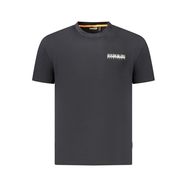 Black Cotton Men T-Shirt