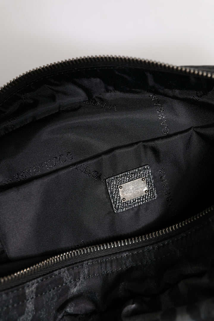 Black Gray Leopard DG Logo Belt Waist Fanny Pack Bag