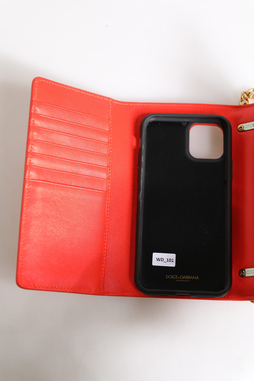 Red Leather Quilted Devotion Crossbody Phone Cover Bag