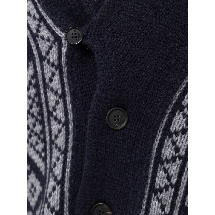 Bicolor Cashmere Cardigan