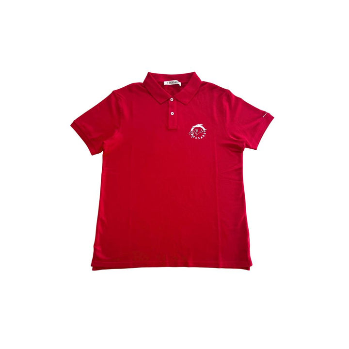 Red Cotton Polo Shirt