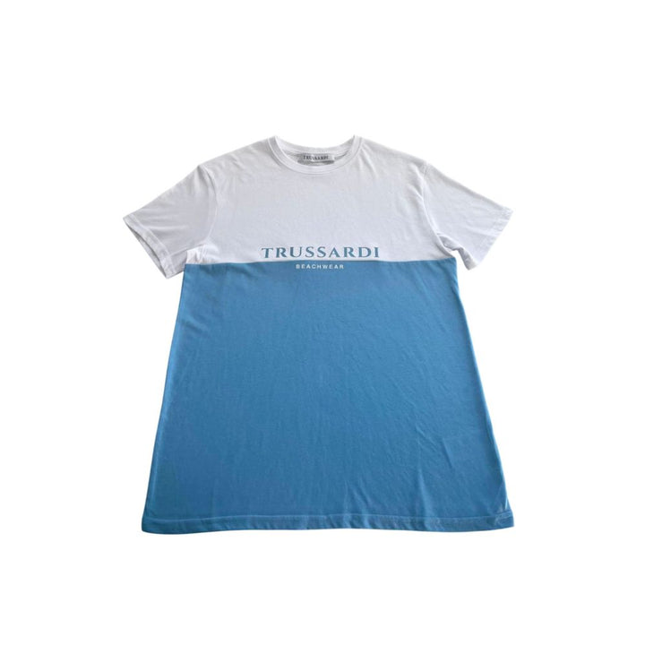Light Blue Polyester T-Shirt