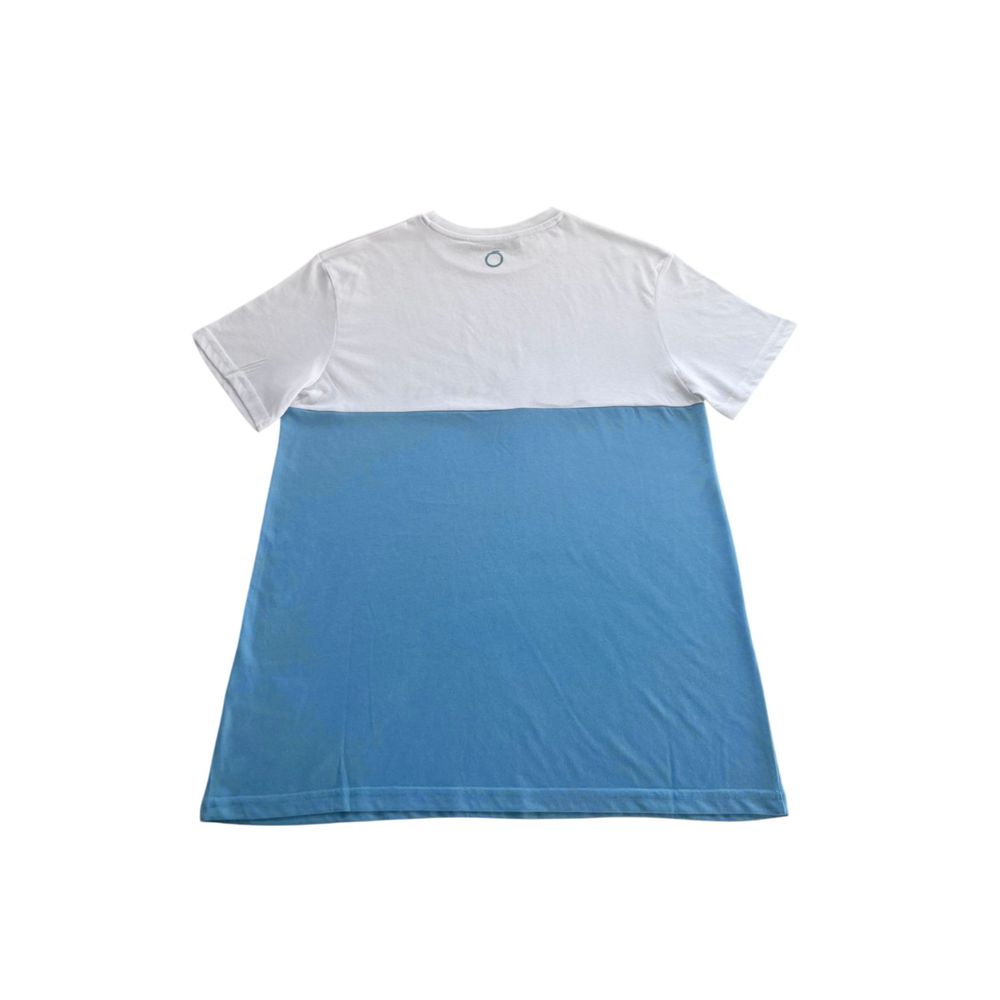 Light Blue Polyester T-Shirt