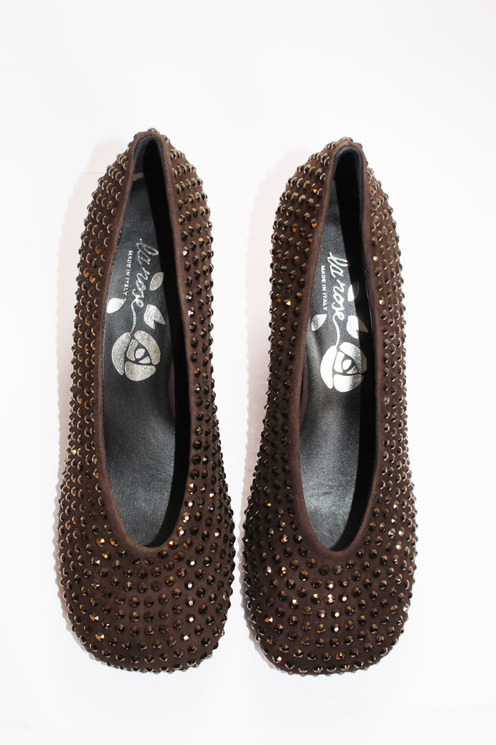 pumps crystal brown-4