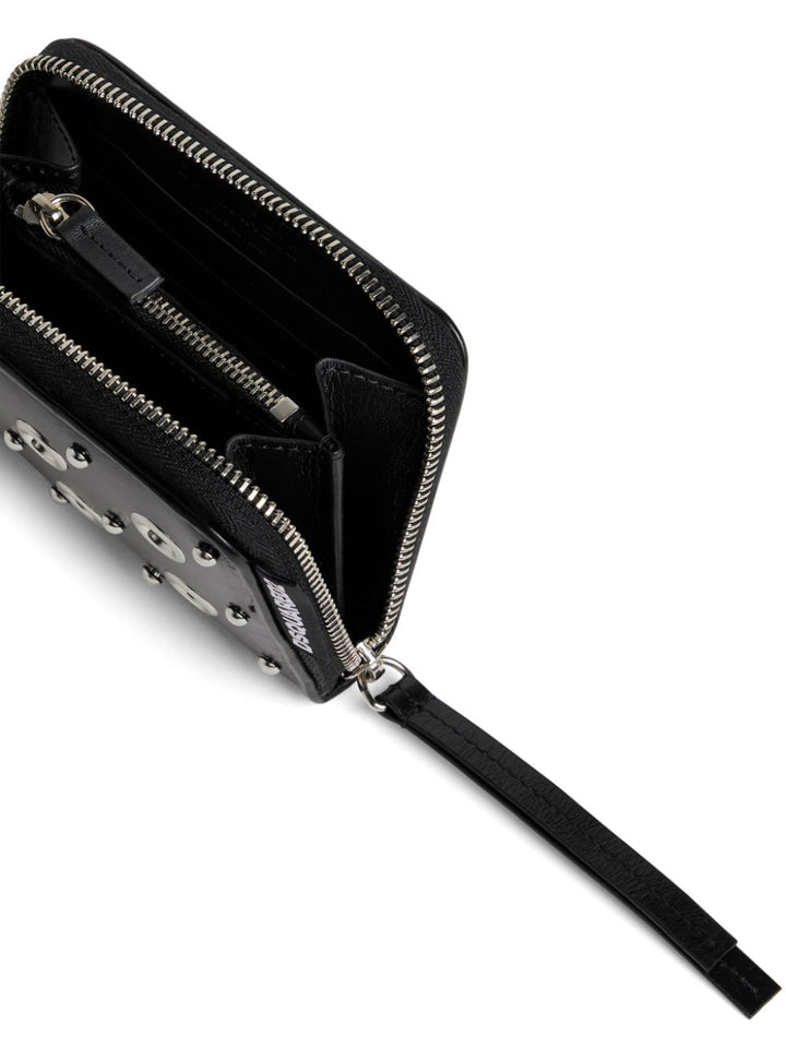 eyelet-detail leather wallet-2