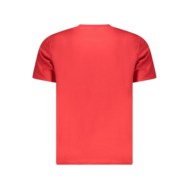 Red Cotton Men T-Shirt