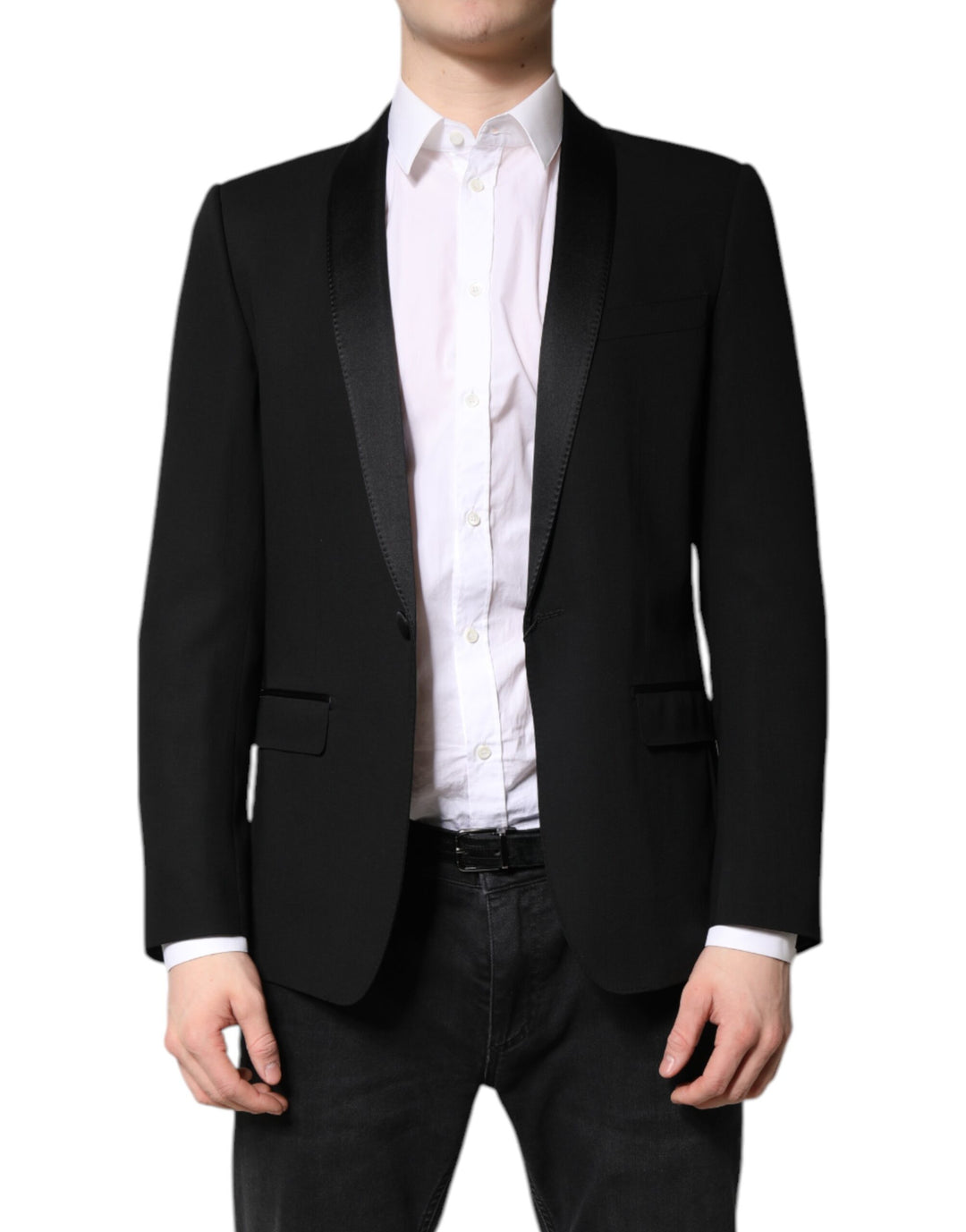 Black Single Breasted Men Coat MARTINI Blazer