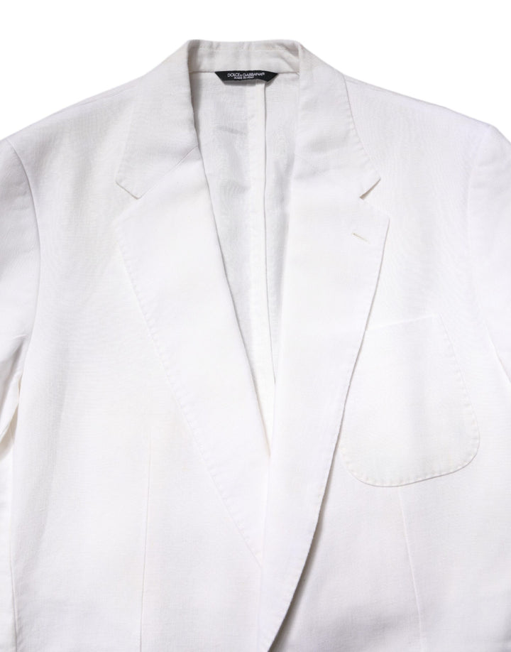White Single Breasted Men Coat Blazer Suit