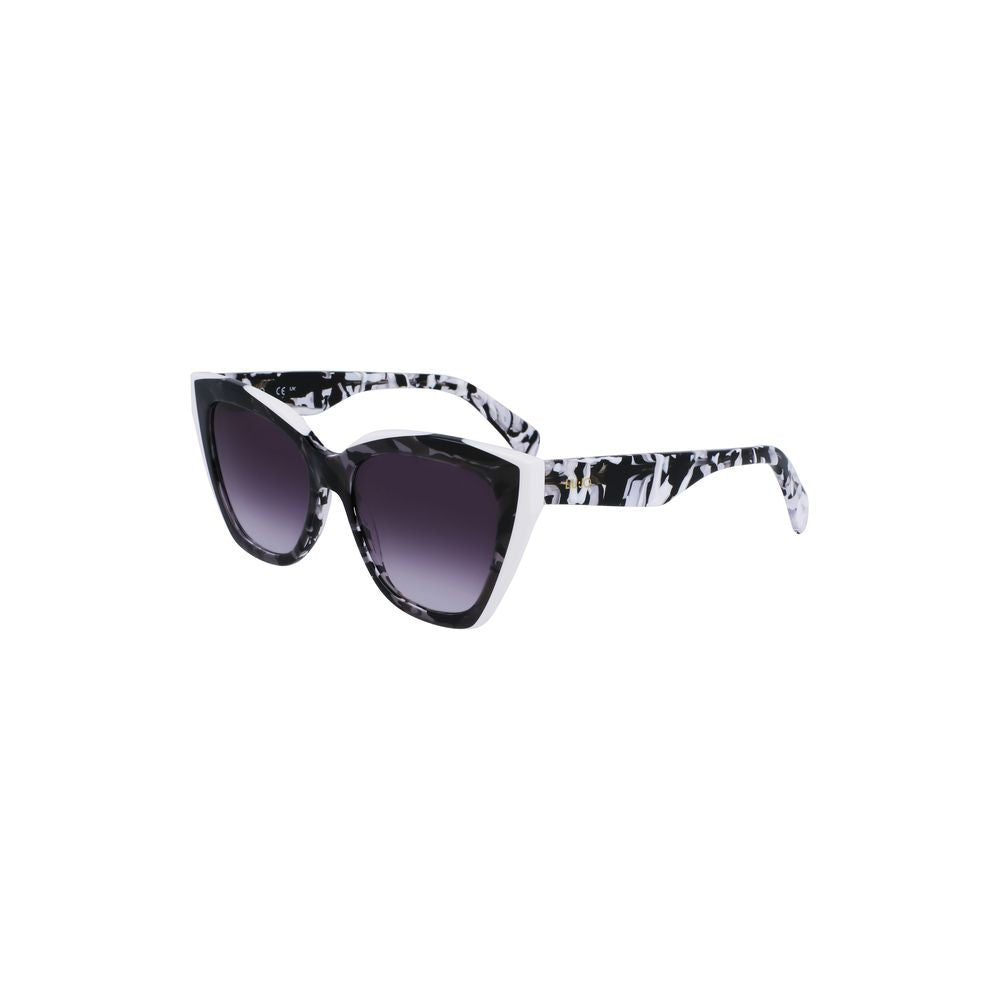 White Acetate Women Sunglasses