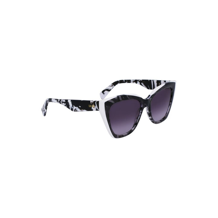 White Acetate Women Sunglasses