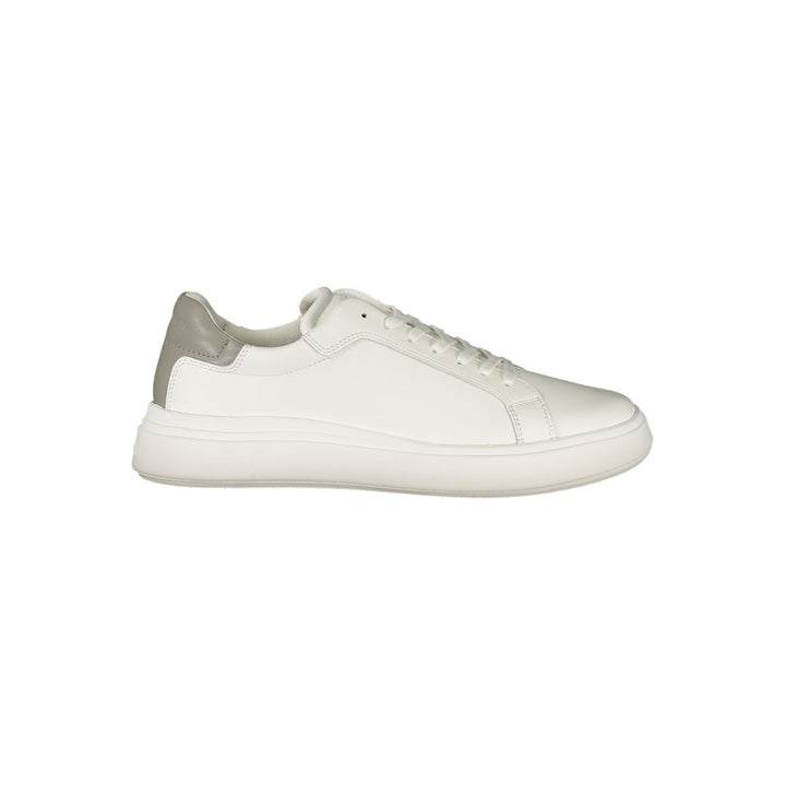 White Polyester Sneaker