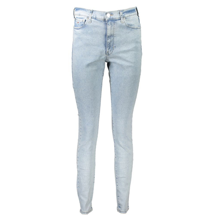 Light Blue Cotton Women Jeans