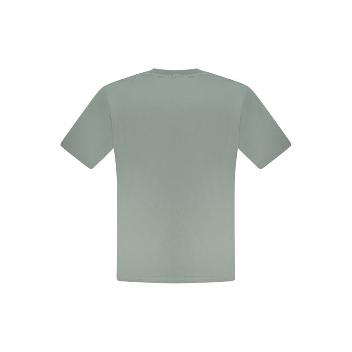 Green Cotton Men T-Shirt