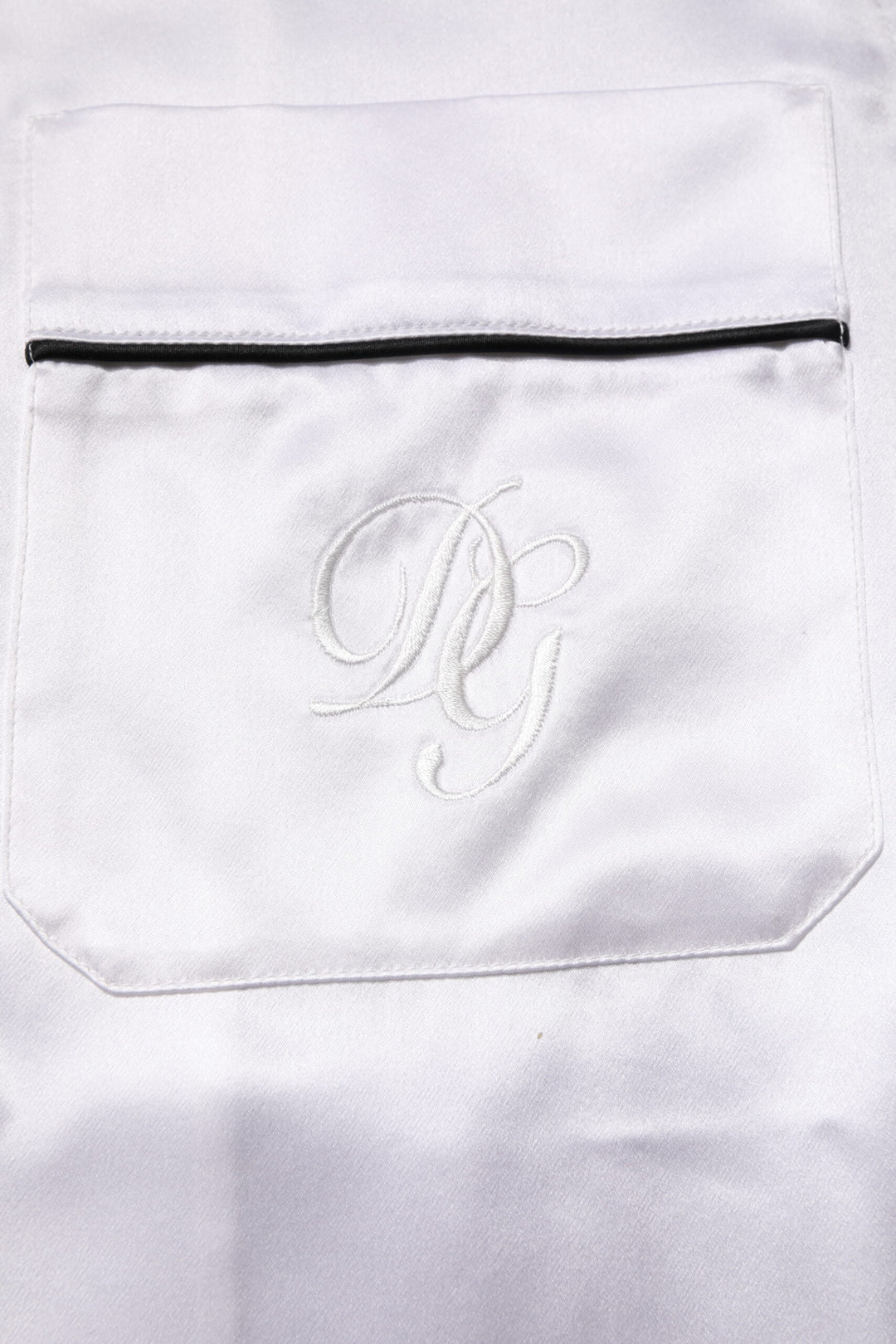 White Satin Silk Men Pajama Set Sleepwear