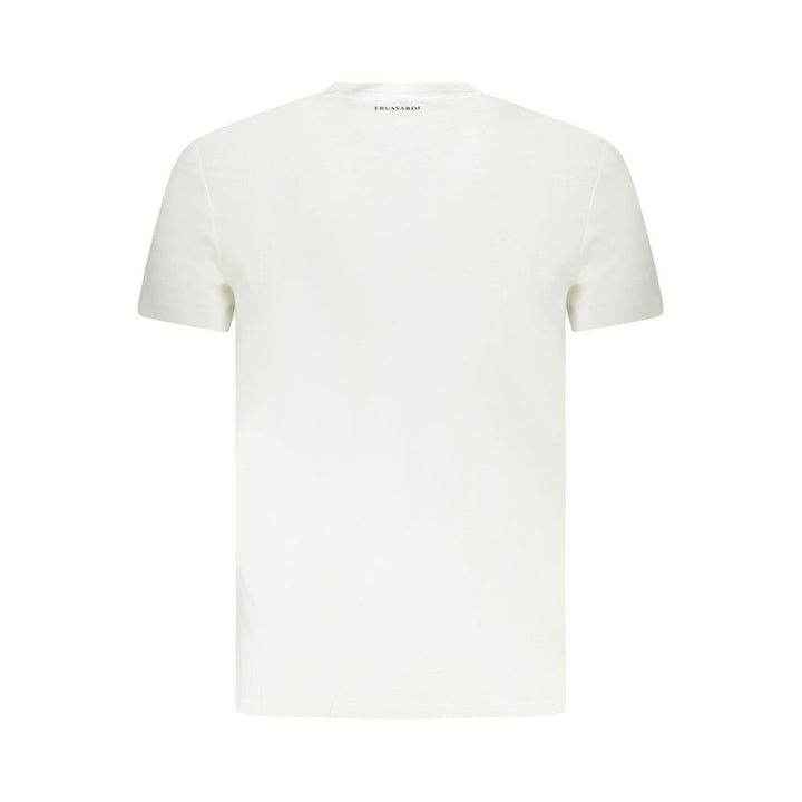 White Cotton Men T-Shirt