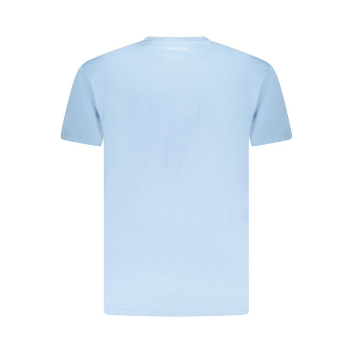 Light Blue Cotton Men TShirt