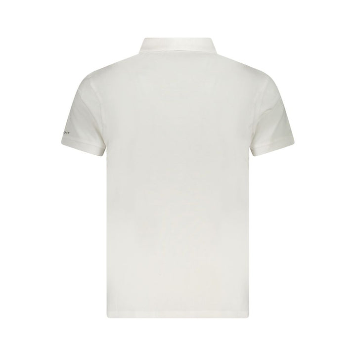 White Cotton Men Polo Shirt