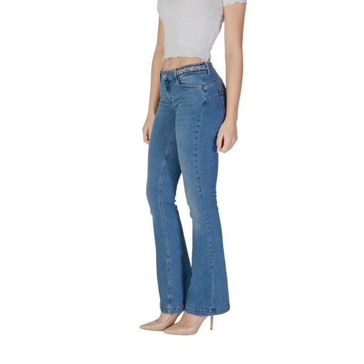 Liu Jo Light Blue Cotton Bootcut Jean