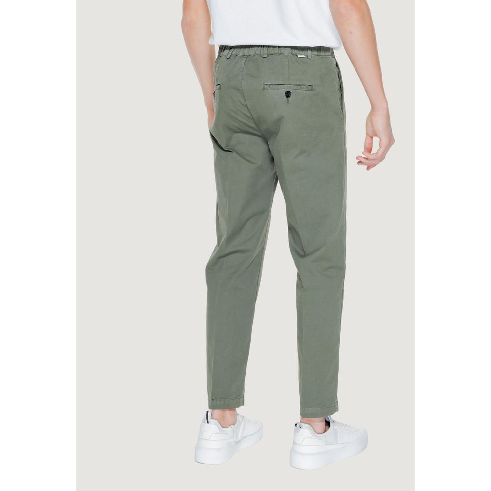 Green Cotton Jeans & Pant
