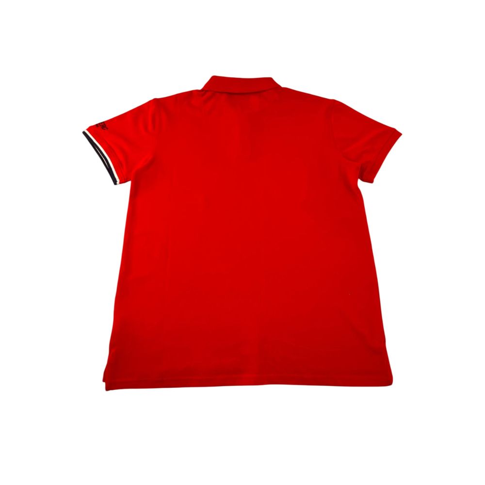 Red Cotton Polo Shirt