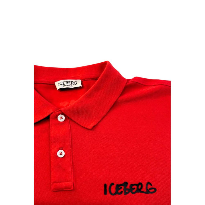 Red Cotton Polo Shirt