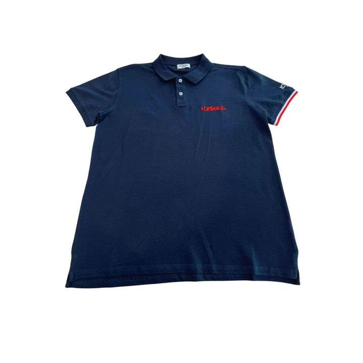 Blue Cotton Polo Shirt