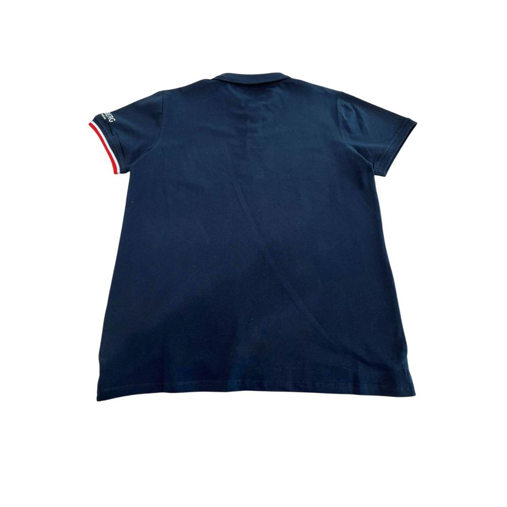 Blue Cotton Polo Shirt