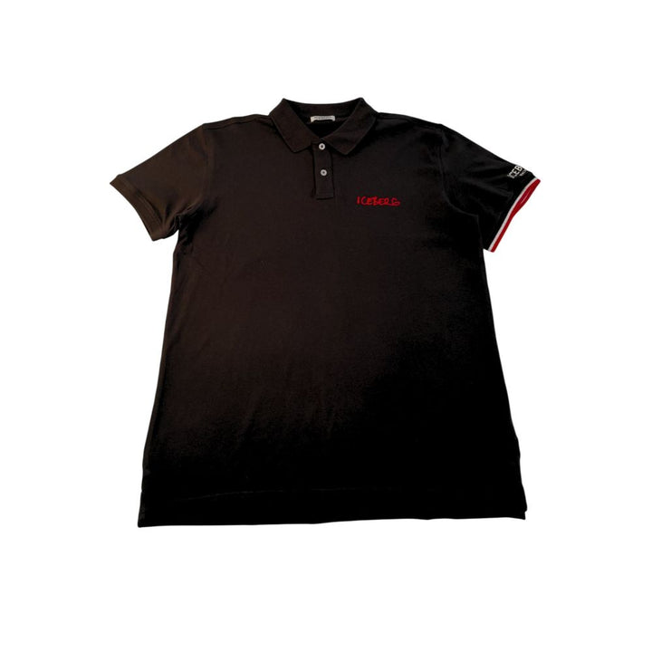 Black Cotton Polo Shirt