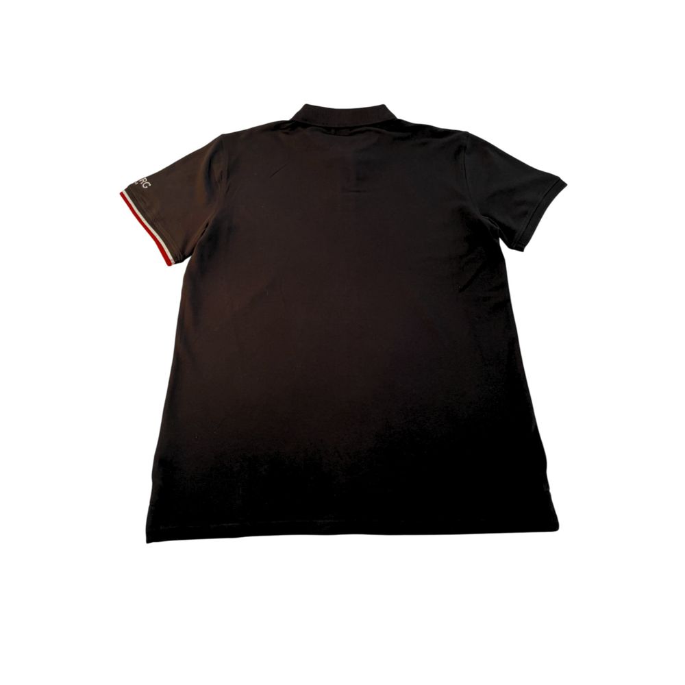 Black Cotton Polo Shirt