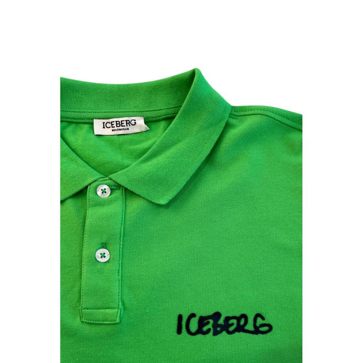 Green Cotton Polo Shirt