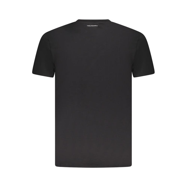 Black Cotton Men T-Shirt
