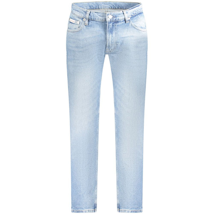 Light Blue Cotton Jeans & Pant