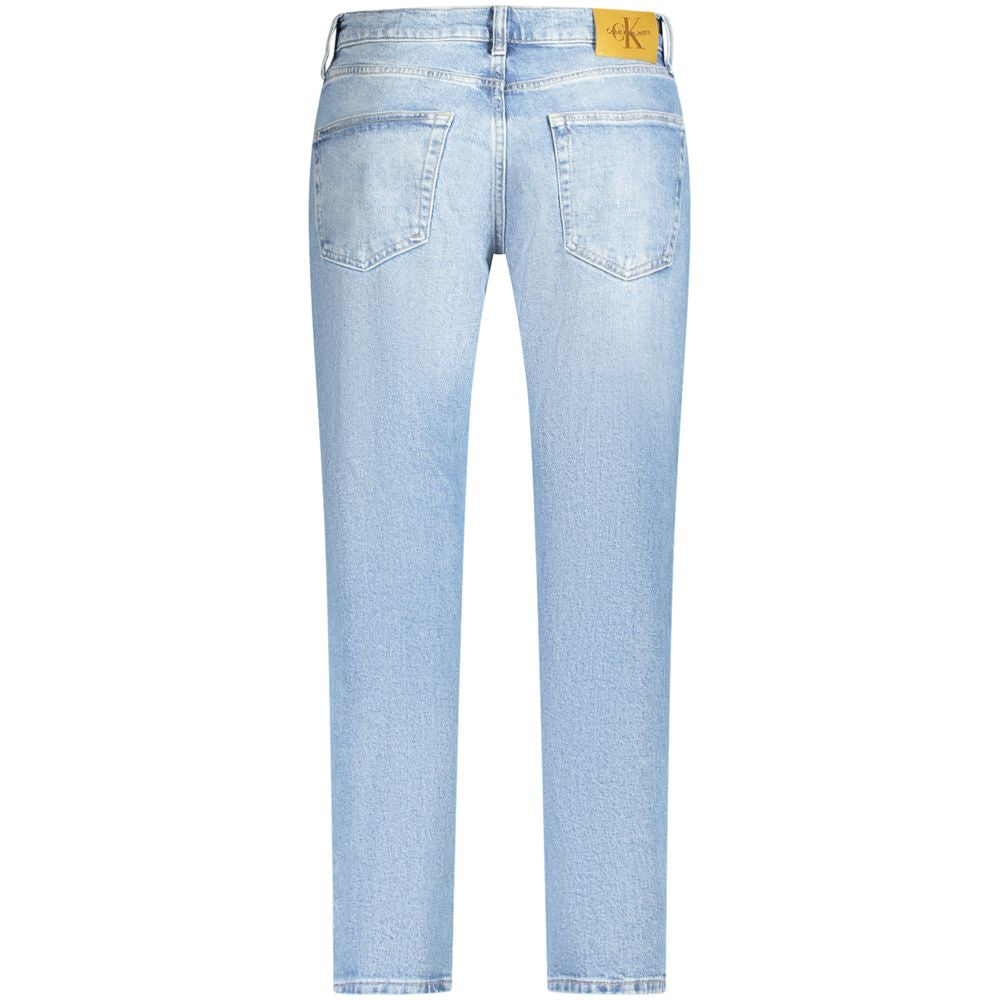 Light Blue Cotton Jeans & Pant
