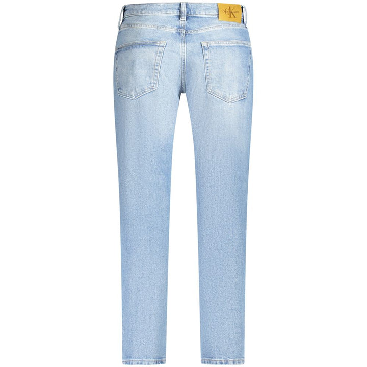 Light Blue Cotton Jeans & Pant