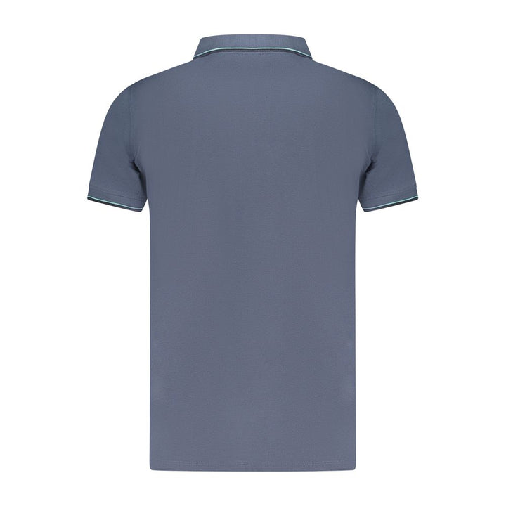 Blue Cotton Polo Shirt
