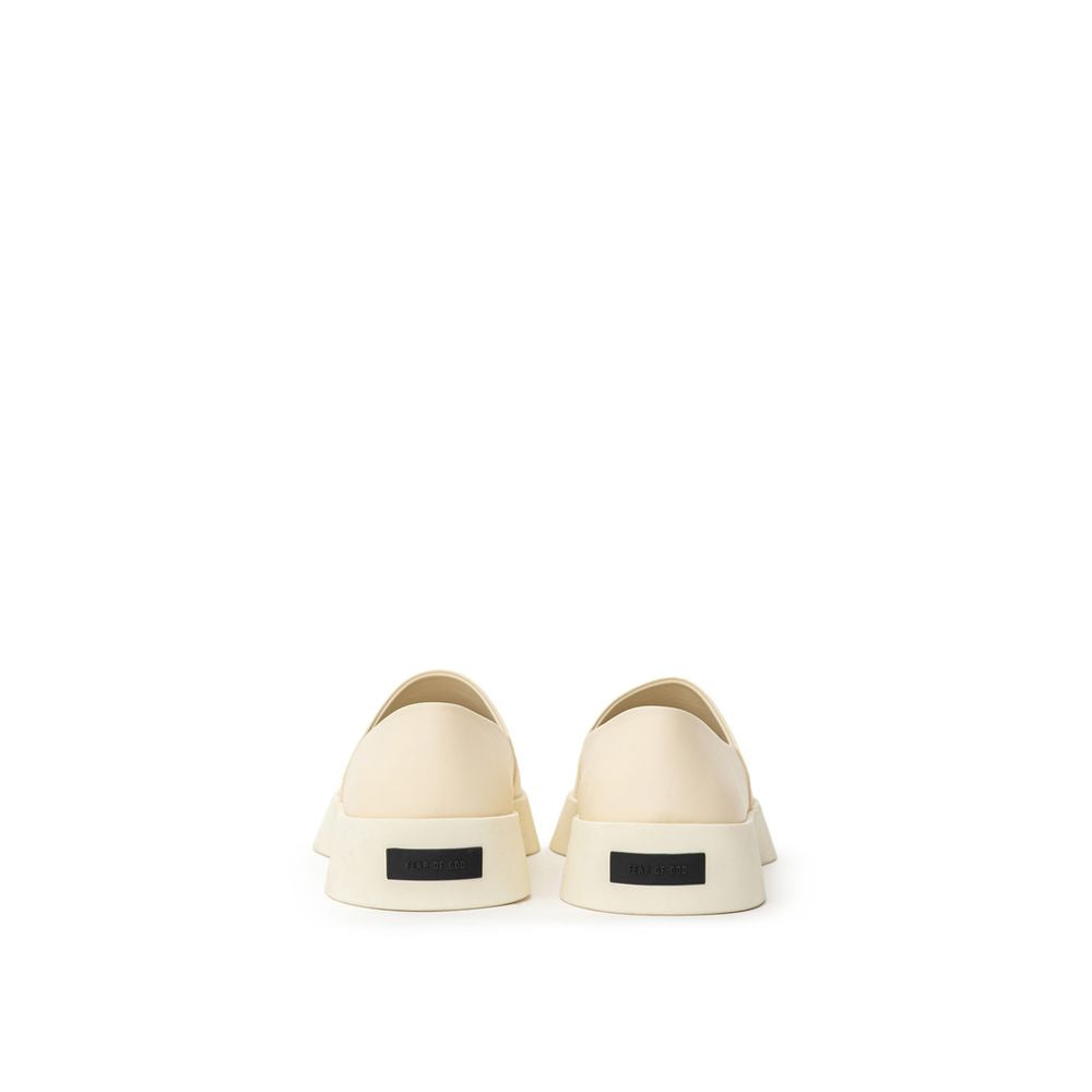 Beige Leather Loafer