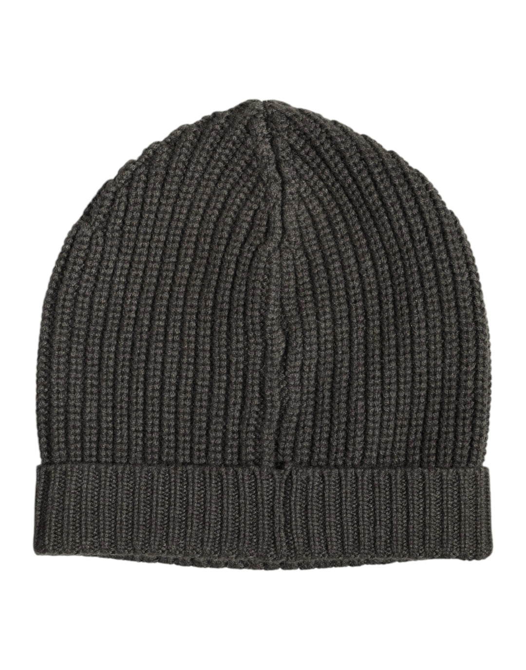 Dark Gray Cashmere Knit Winter Beanie Hat