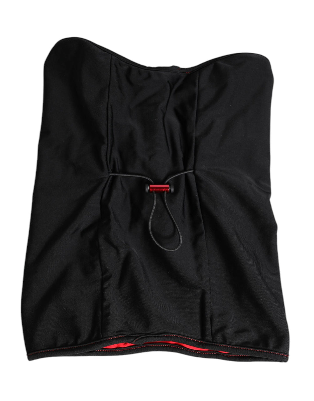 Black Nylon Knitted Neck Warmer Balaclava Scarf