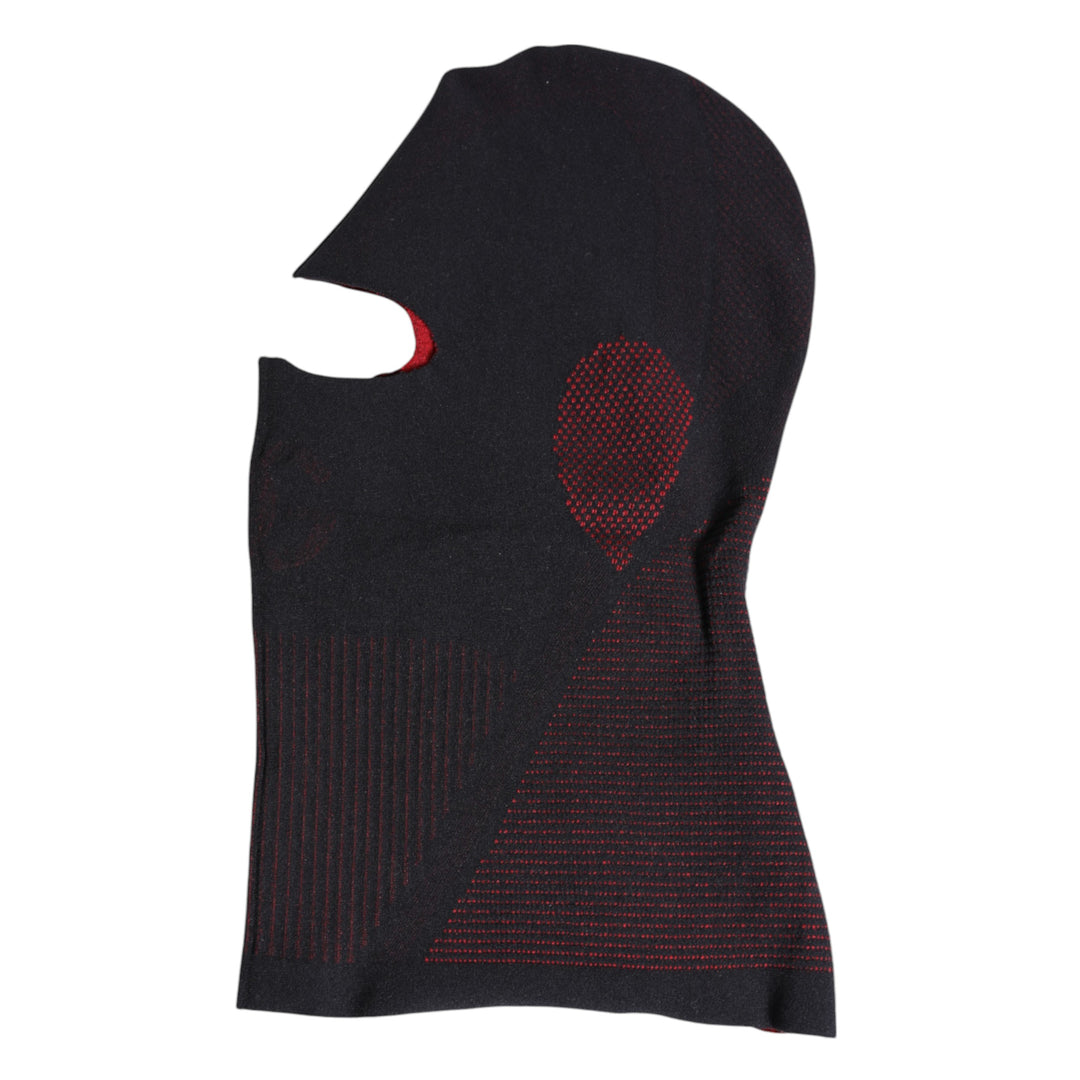 Black Cotton Knitted Ski Mask Balaclava Hat