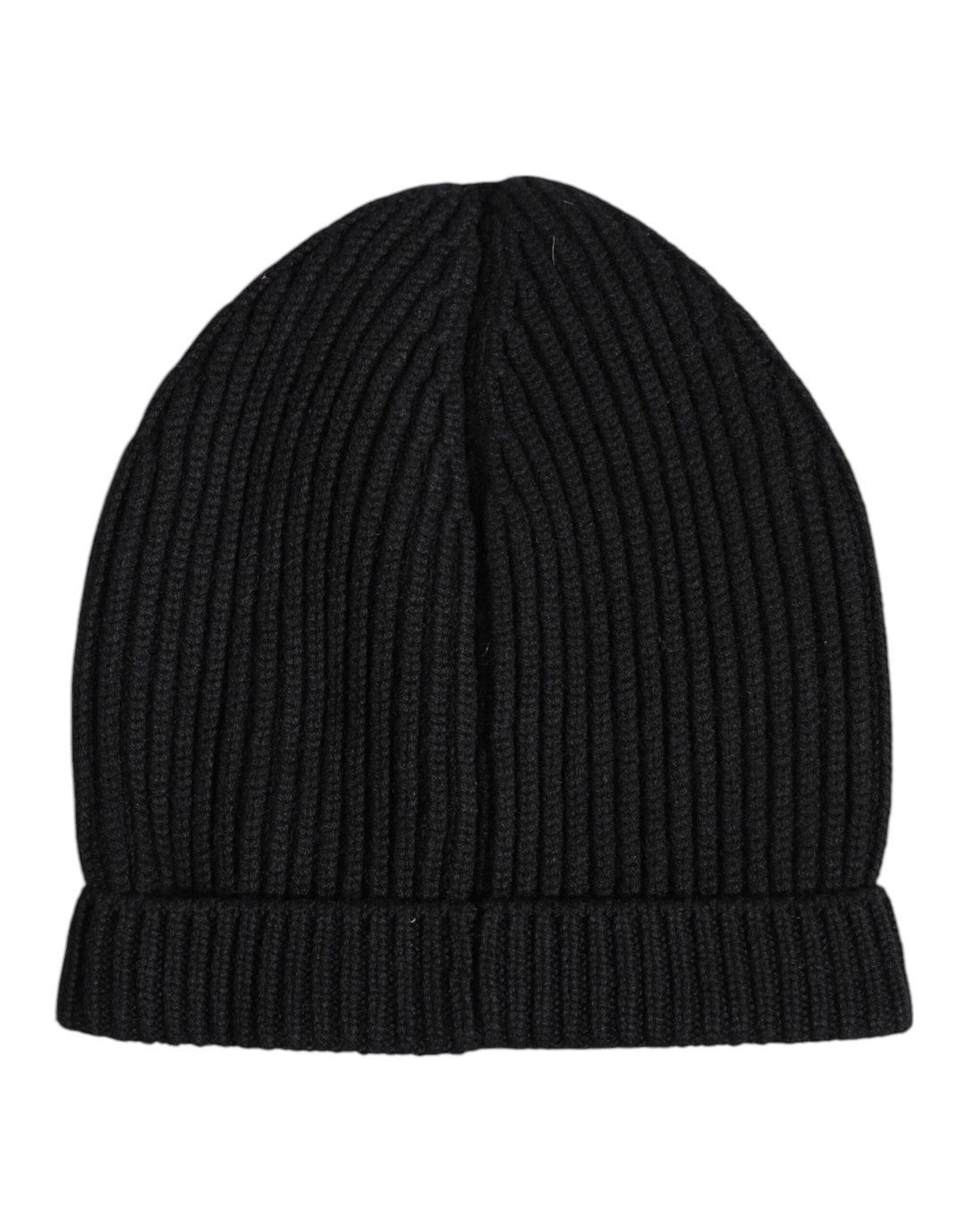 Black Cashmere Knitted Winter Beanie Hat