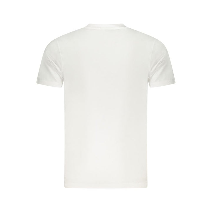 White Cotton Men T-Shirt