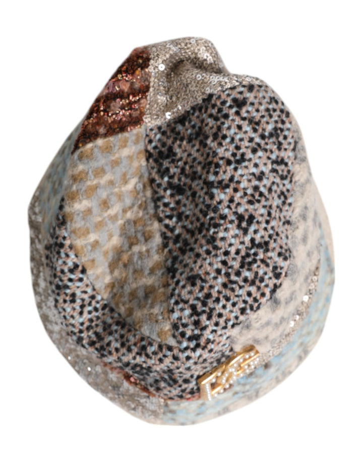 Multicolor Patchwork Embellished Bucket Hat